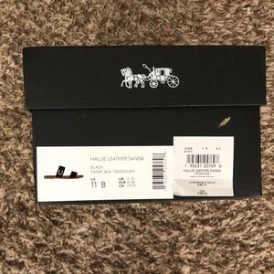 Coach Leather Sandals "Black and Tan" size 11B Original price $188.00 asking$100